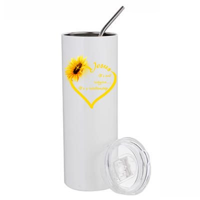 Jesus It's A Relationship Stainless Steel Tumbler