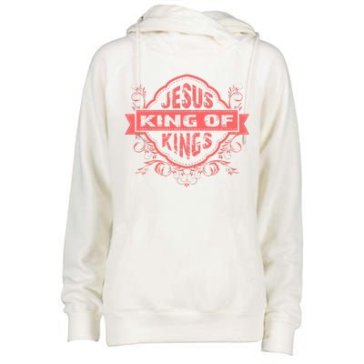 Jesus King of Kings Womens Funnel Neck Pullover Hood