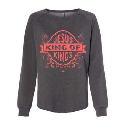 Jesus King of Kings Womens California Wash Sweatshirt