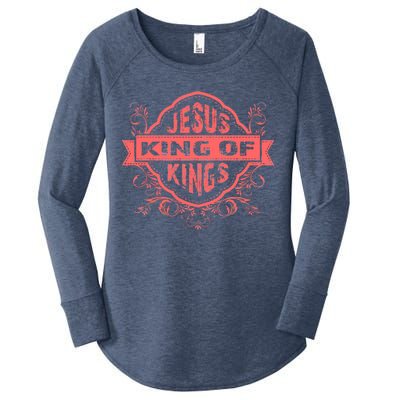 Jesus King of Kings Women's Perfect Tri Tunic Long Sleeve Shirt