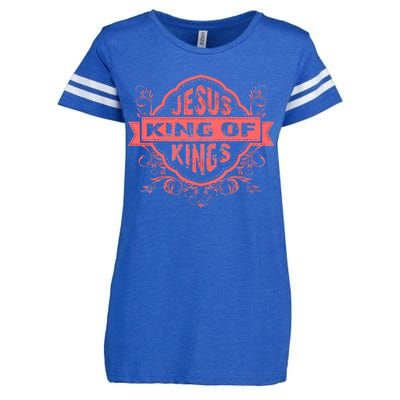 Jesus King of Kings Enza Ladies Jersey Football T-Shirt