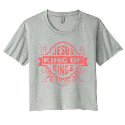 Jesus King of Kings Women's Crop Top Tee