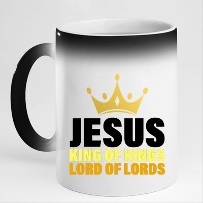 Jesus King Of Kings Lords Of Lords 11oz Black Color Changing Mug