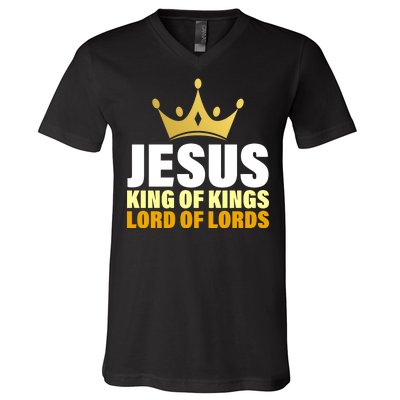 Jesus King Of Kings Lords Of Lords V-Neck T-Shirt