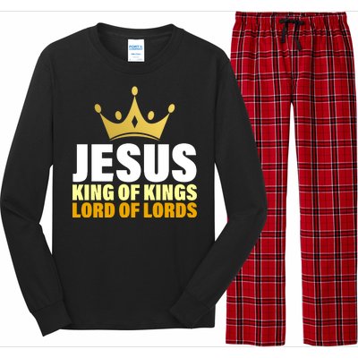 Jesus King Of Kings Lords Of Lords Long Sleeve Pajama Set