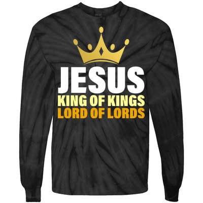 Jesus King Of Kings Lords Of Lords Tie-Dye Long Sleeve Shirt