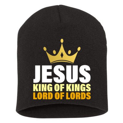 Jesus King Of Kings Lords Of Lords Short Acrylic Beanie