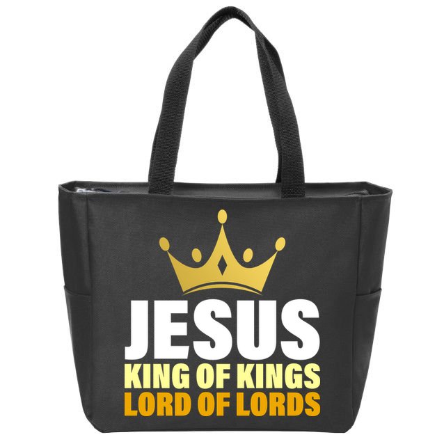 Jesus King Of Kings Lords Of Lords Zip Tote Bag