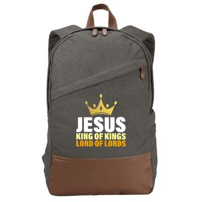 Jesus King Of Kings Lords Of Lords Cotton Canvas Backpack