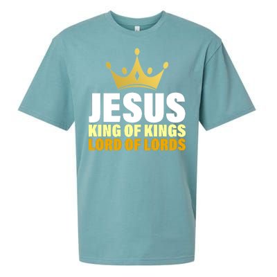 Jesus King Of Kings Lords Of Lords Sueded Cloud Jersey T-Shirt