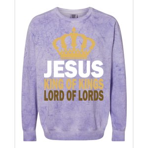 Jesus Lord Of Lords King Of Kings Colorblast Crewneck Sweatshirt