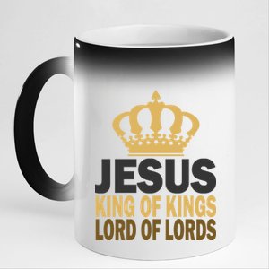 Jesus Lord Of Lords King Of Kings 11oz Black Color Changing Mug