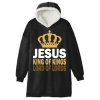 Jesus Lord Of Lords King Of Kings Hooded Wearable Blanket