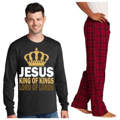 Jesus Lord Of Lords King Of Kings Long Sleeve Pajama Set