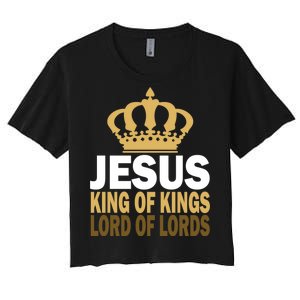 Jesus Lord Of Lords King Of Kings Women's Crop Top Tee