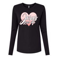 Jesus Love Me Womens Cotton Relaxed Long Sleeve T-Shirt