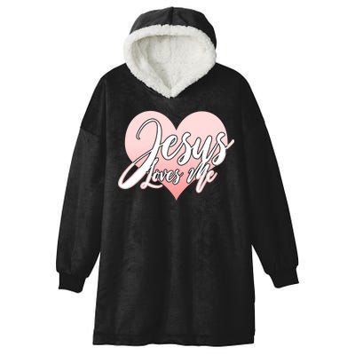 Jesus Love Me Hooded Wearable Blanket