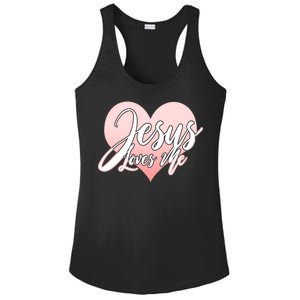 Jesus Love Me Ladies PosiCharge Competitor Racerback Tank