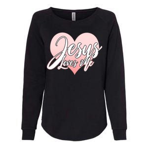 Jesus Love Me Womens California Wash Sweatshirt