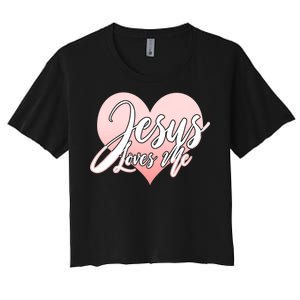 Jesus Love Me Women's Crop Top Tee