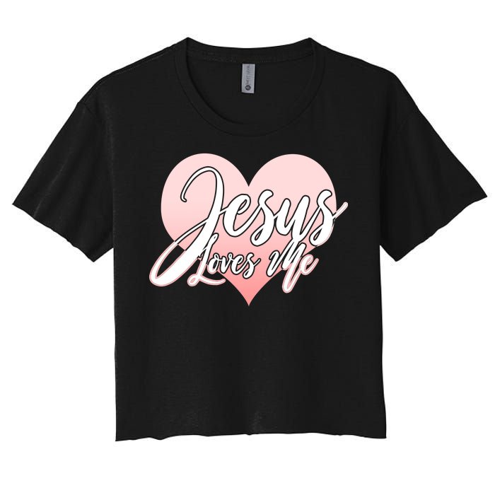 Jesus Love Me Women's Crop Top Tee