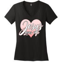 Jesus Love Me Women's V-Neck T-Shirt