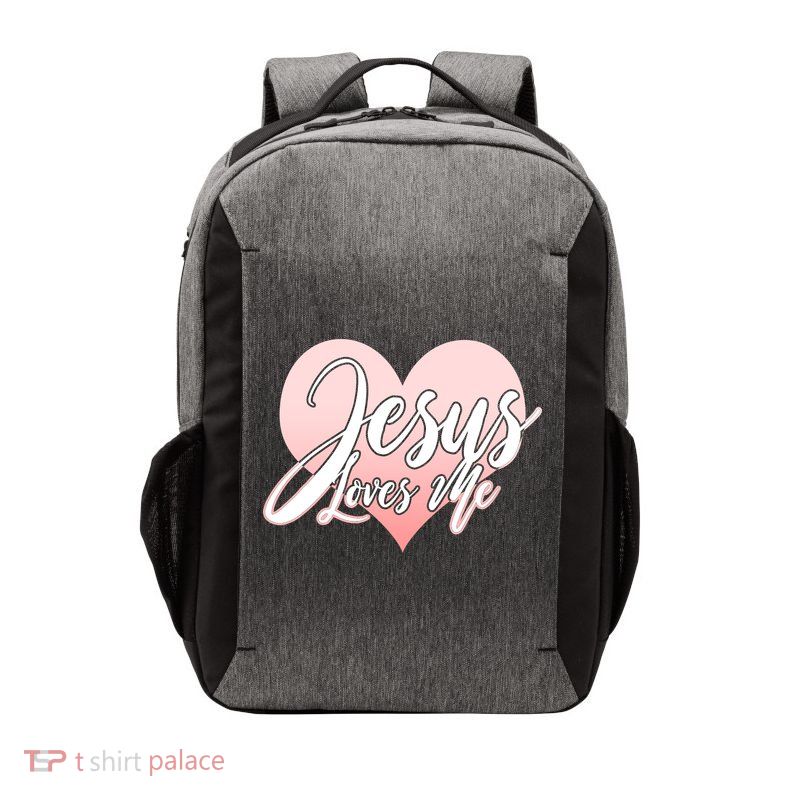 Jesus Love Me Vector Backpack