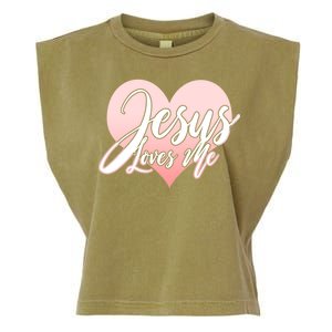 Jesus Love Me Garment-Dyed Women's Muscle Tee