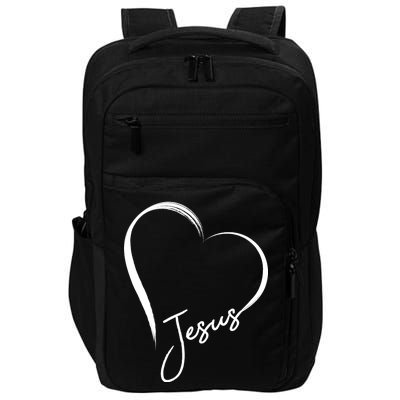 Jesus Love Simple Faith Heart Impact Tech Backpack