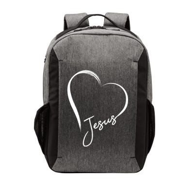 Jesus Love Simple Faith Heart Vector Backpack