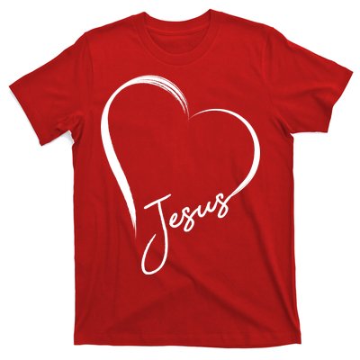 Jesus Love Simple Faith Heart T-Shirt