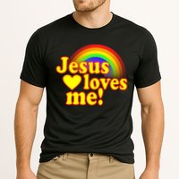 Jesus Loves Me Cool Rainbow Cooling Performance Crew T-Shirt