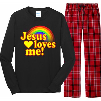 Jesus Loves Me Cool Rainbow Long Sleeve Pajama Set