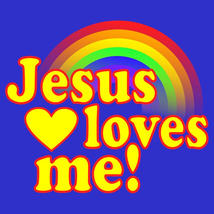 Jesus Loves Me Cool Rainbow Apron