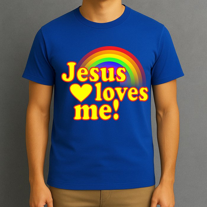 Jesus Loves Me Cool Rainbow T-Shirt