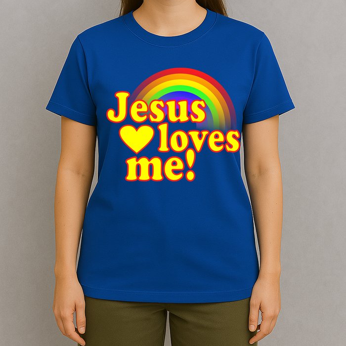 Jesus Loves Me Cool Rainbow T-Shirt