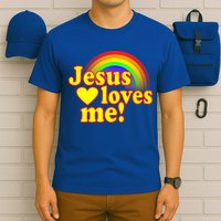 Jesus Loves Me Cool Rainbow T-Shirt