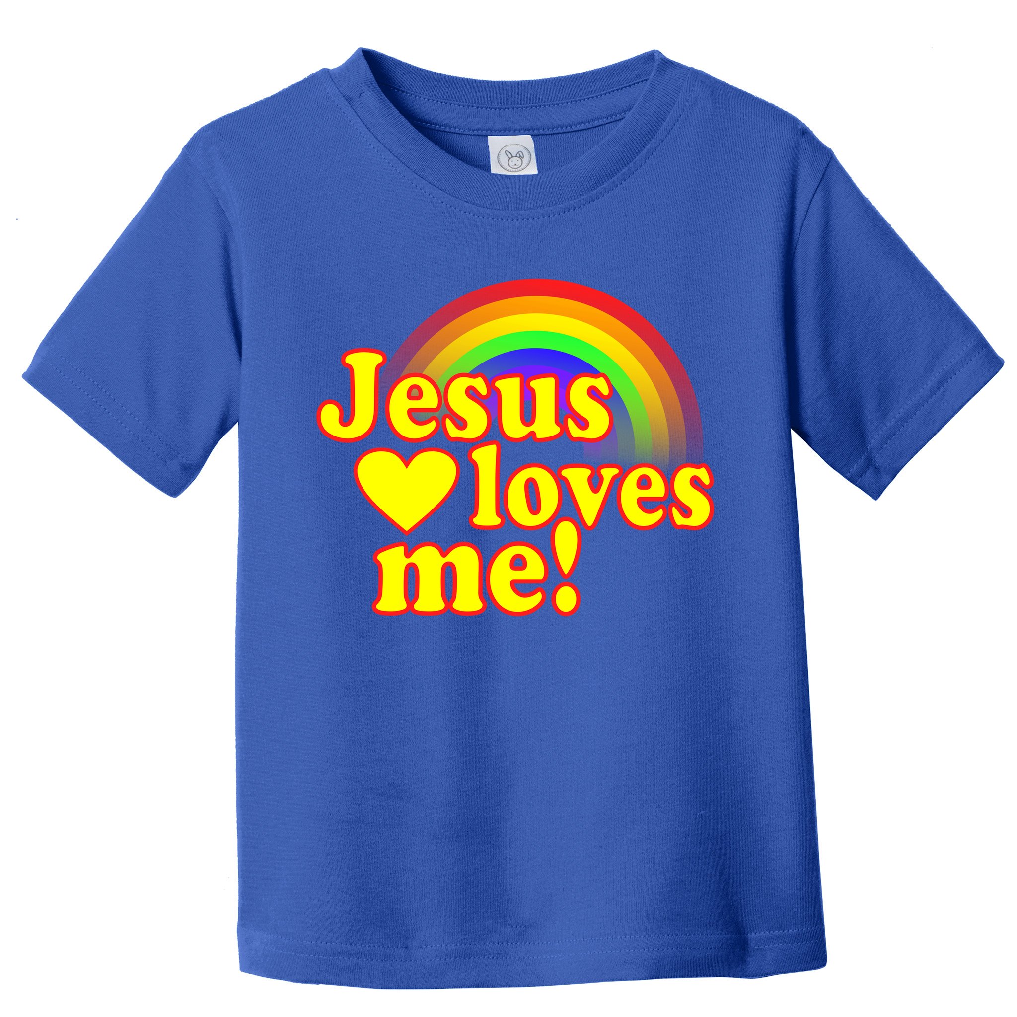 Jesus Loves Me Cool Rainbow Toddler T-Shirt