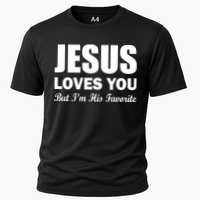 Jesus Loves You But I'm His Favorite Cooling Performance Crew T-Shirt