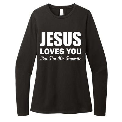 Jesus Loves You But I'm His Favorite Womens CVC Long Sleeve Shirt