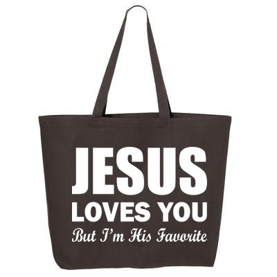 Jesus Loves You But I'm His Favorite 25L Jumbo Tote