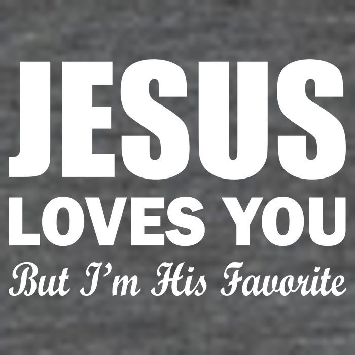 Jesus Loves You But I'm His Favorite Kids T-Shirt