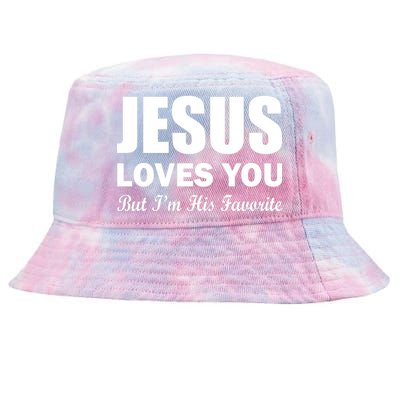 Jesus Loves You But I'm His Favorite Tie-Dyed Bucket Hat