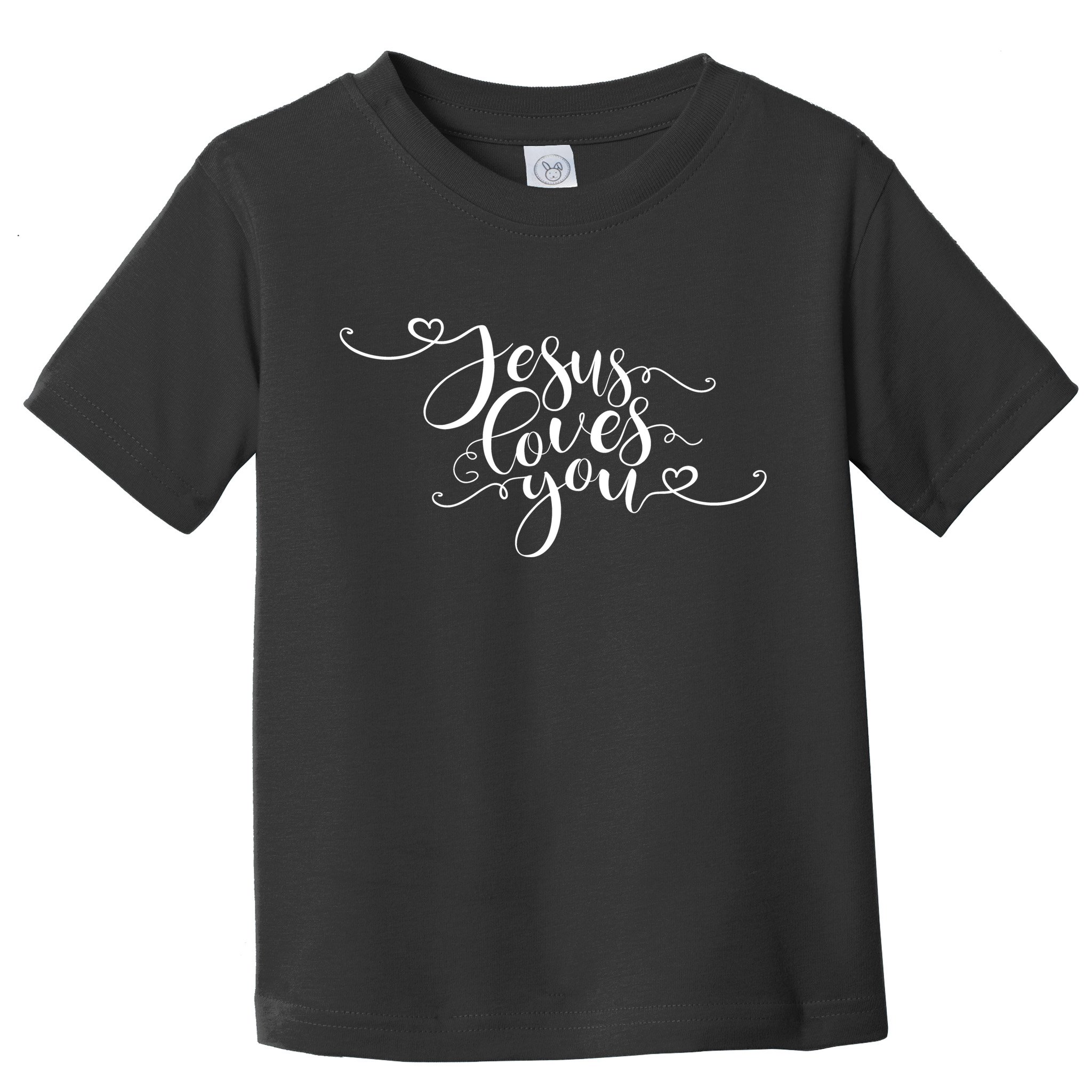 Jesus Loves You Cursive Style Toddler T-Shirt