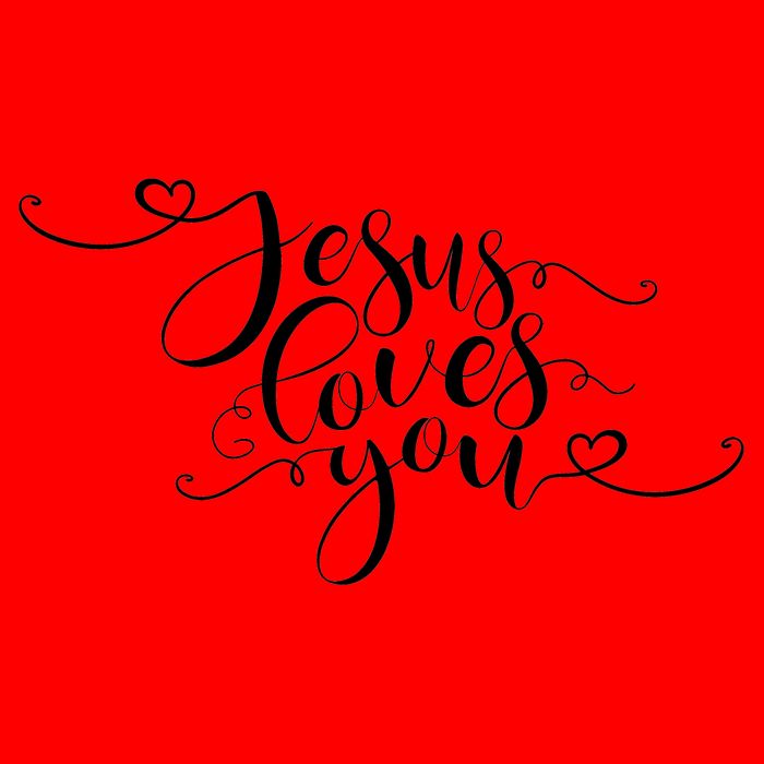 Jesus Loves You Cursive Style Mug