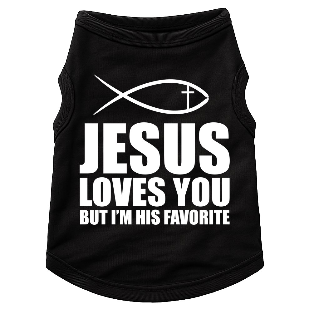 Jesus Loves You Funny Christain Doggie Tank