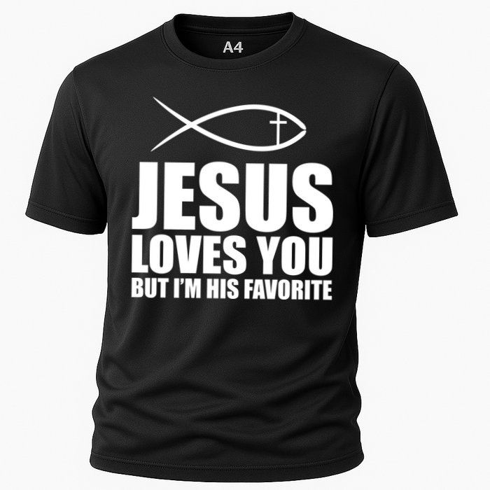 Jesus Loves You Funny Christain Cooling Performance Crew T-Shirt