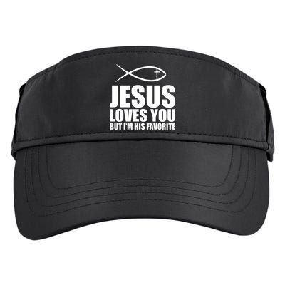 Jesus Loves You Funny Christain Adult Drive Performance Visor