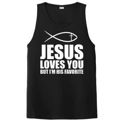 Jesus Loves You Funny Christain PosiCharge Competitor Tank