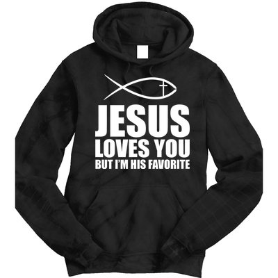 Jesus Loves You Funny Christain Tie Dye Hoodie